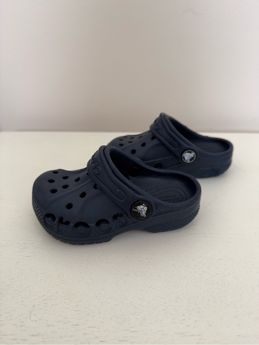 CROCS Kids Navy Toddler Baya Clog // C6